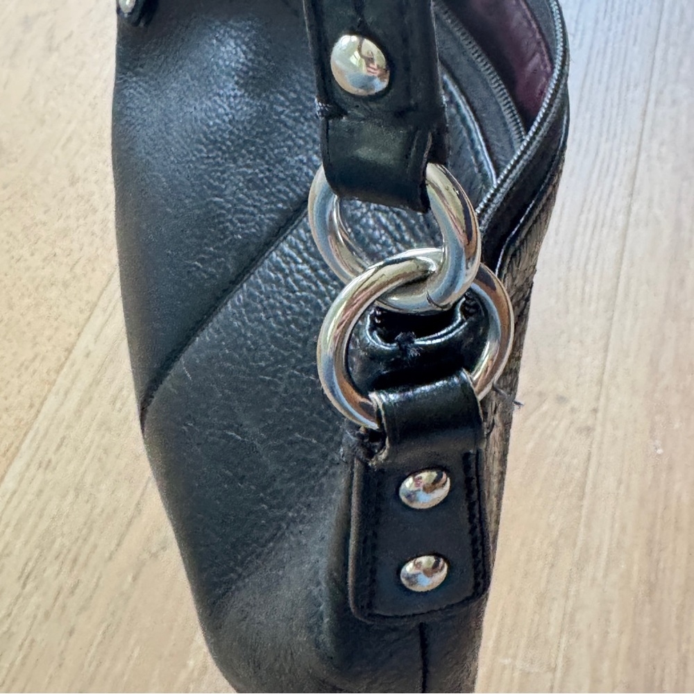 COACH Brooke Black Pebbled Leather purse - Picture 12 of 12